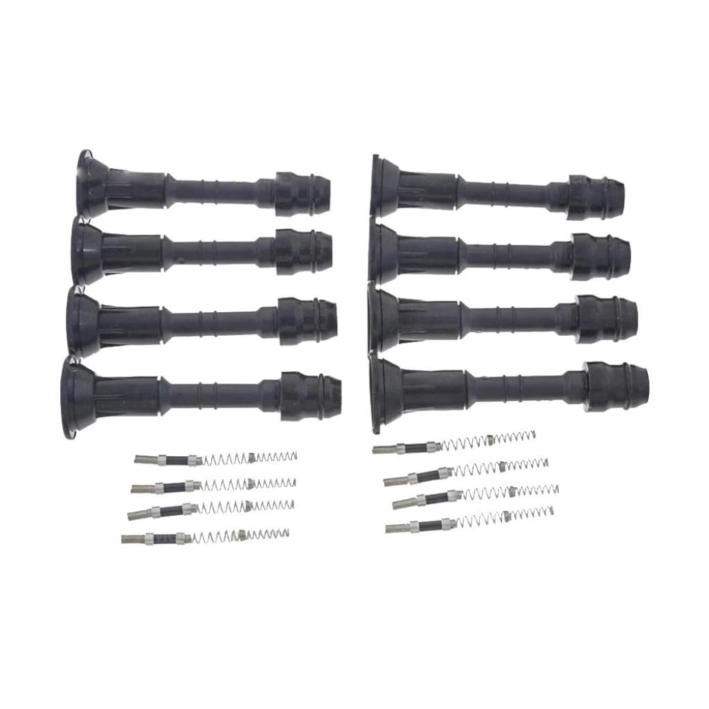 Ignition Coil Boot For Infiniti M45 2003 2004 Direct On Plug Set With Phenolic Tube And Silicone Tip Straight Configuration 8