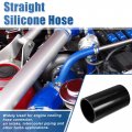 Uxcell 3 Id 6 Length 4-ply Reinforced High Temp Straight Coupler Silicone Reducer Hose Black For Car Intercooler Intake Piping