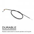 Uxcell 95cm 37 4 Length Black Rubber Coated Motorcycle Choke Throttle Cable Wire Replacement For Honda Cbt125