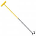 Autoswpozo 5th Wheel Pin Puller 32 Solid Steel Chrome Plated Hook Heavy Duty W Hook 1 Pack Yellow Black 