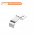 Uxcell 40 Pcs Pipe Strap 304 Stainless Steel Support Fit For 13 16in 20mm Tube Tension Clip With 1 Hole 10mm Height Continuouss