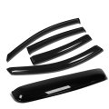 Auto Dynasty Tape-on Window Deflector Rain Guard With 43 Inches Dark Smoke Sun Roof Visor Compatible Nissan Maxima 2004-2008 