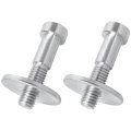 Update 2x Door Lock Striker Bolts 38428 Left Right Compatible For 1972-1994 Oldsmobile Bravada Replace 15013147 