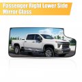 X Autohaux Passenger Right Side Tow Mirror Glass Truck Rearview Lower Heated Exterior Replacement For Chevy Silverado 1500 3500