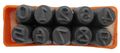 Bench Wizard 10 Pc Number Punch Set Merc Font Punches Size 1 4 6mm Heat-treated Carbon Steel Numbers 0-9 Great For Metal 