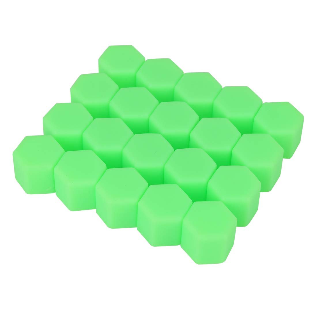 20pcs 19mm Universal Green Silicone Car Wheel Nut Lug Hub Screw Rim Bolt Covers Dust Protection Tyres Caps
