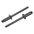 120pcs 5 32 X5 16 Round Head Blind Rivets Zinc-plated Carbon Steel Grip And Mandrel Cap Black 