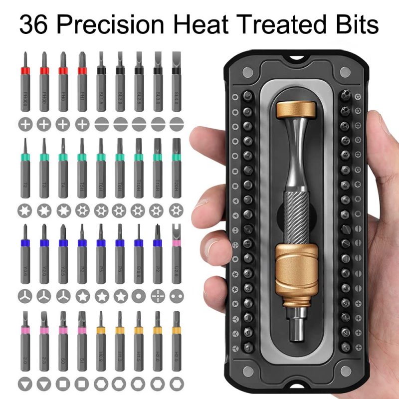 Precision Screwdriver Set 37 In 1 Magnetic Repair Tool Kit For Electronics Eyeglasses Watches Game Consoles Iphones And Pc With