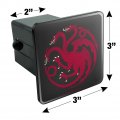 Game Of Thrones Targaryen Sigil Tow Trailer Hitch Cover Plug Insert