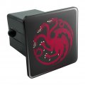 Game Of Thrones Targaryen Sigil Tow Trailer Hitch Cover Plug Insert For 2 In Receivers Heavy Duty Black Abs Plastic With Uv