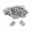 10 Series 1 4-20 Steel Roll In T Nut With Ball Spring For Aluminum Extrusion Zinc Plated Slot Accessories 25 Pack 