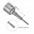 Uxcell Wall Hole Drill Bit 70mm Concrete Cement Stone Saw Cutter 150mming Depth Round Shank With Connecting Rod For Sds X4