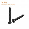 Uxcell 5 16-18x3 Flat Head Socket Cap Screws 10 9 Grade Carbon Steel Hex Countersunk Screw Bolts Fasteners Fully Threaded Black