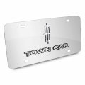 Ipick Image Made For Lincoln Towncar 3d Dual Logo Mirror Chrome Stainless Steel License Plate