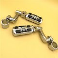 Hongk- Chrome Adjustable Peg Mounting Kit Wing Zombie Sull Footrest Compatible With V-star Roadstar Suzuki Boulevard Equipped 1