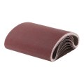 10pcs 8 X 19 Sanding Belts 120 Grits Aluminum Oxide Abrasive Belt Sander Paper Papers For Metal Wood Grinding Polishing Reddish 