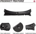 Hecasa Windshield Wiper Cowl Panel Grille Set For 2011-2016 Ford Super Duty F250 F350 F450 F550 Driver And Passenger Side Black