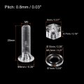 Uxcell M5 X 20mm Plastic Phillips Machine Screws With Nuts And Flat Washers Pc Head Bolts Transparent 20 Sets