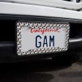 Makeup Lipstick Compact Eyeshadow Mascara Drawing License Plate Tag Frame