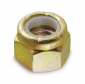 5 16 -18 Inch Nylock Nylon Insert Lock Nut Grade A Coarse Yellow-zinc 10 Pack 