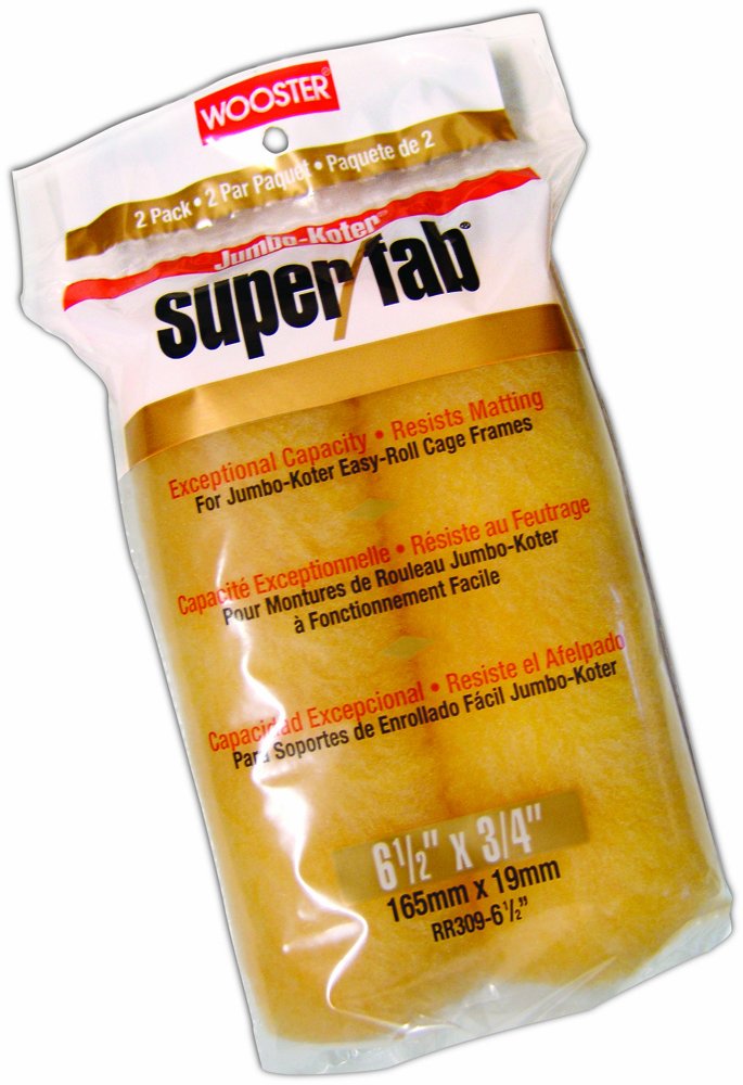 Wooster Brush Rr309-6-1 2 Jumbo-koter Super Fab Roller 3 4-inch Nap 2-pack 6-1 2-inch