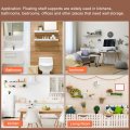 Uxcell Floating Shelf Brackets 4pcs 12 300mm Industrial Metal For Shelves Wall Mounted Supports White