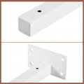 Uxcell Floating Shelf Brackets 4pcs 12 300mm Industrial Metal For Shelves Wall Mounted Supports White