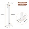 Uxcell Floating Shelf Brackets 4pcs 12 300mm Industrial Metal For Shelves Wall Mounted Supports White