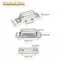 Uxcell 2 Set Magnetic Door Catch Stainless Steel Cabinet Catches 05 Closet Latch For Home Kitchen Cupboard Furniture Doors