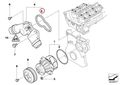 Bmw Genuine Gasket Water Pump Thermostat Housing E3946 E E60 E E85 525i 8i 0icii 5ci 3 5xi 328ci 328i 330ci 3 330xi X5 3 X3 2 3 