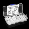 70pcs Hex Acorn Cap Nuts Assortment Kit M3 M4 M5 M6 M8 M10 Nylon Nut Dome Head White