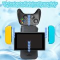 Black Charging Stand Dock Charger Station Replacement For N-intendo Switch Switch J-oy-con Pro Controller 6 In 1 With 2 Usb C
