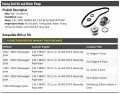 Timing Belt Kit And Water Pump Compatible With 1999-2005 Volkswagen Jetta 4-door 2 0l