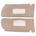 Beige Tan Left And Right Sun Visor Cover Leather 