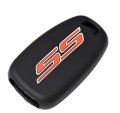 Ss Silicone Key Fob Cover Case Protector With Emblem Badge Trim Decal For Chevrolet Chevy Camaro Malibu Impala