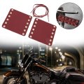 2pcs Leather Motorcycle Handlebar Grips Hand Grip Covers Modification Accessories Black Brown Red Yellow Red