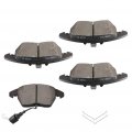 Ocpty Ceramic Brake Pads Front Set 4pcs Fit For 2006-2013 Audi A3 2006-2010 Quattro 2012-2019 Volkswagen Beetle 2009-2012 Cc