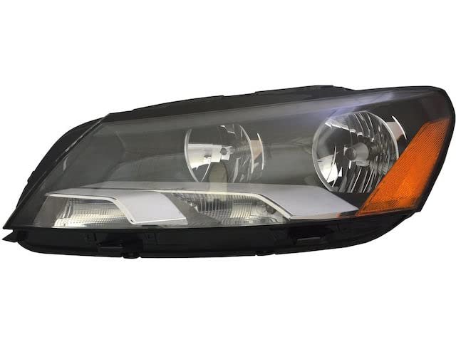 Left Driver Side Halogen Headlight Assembly With Bulbs For 2012-2015 Volkswagen Passat