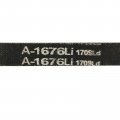 Uxcell A1676 V-belts 1676mm Inner Girth 13mm Top Width 8mm Thickness A-section Rubber Drive Transmission Belt