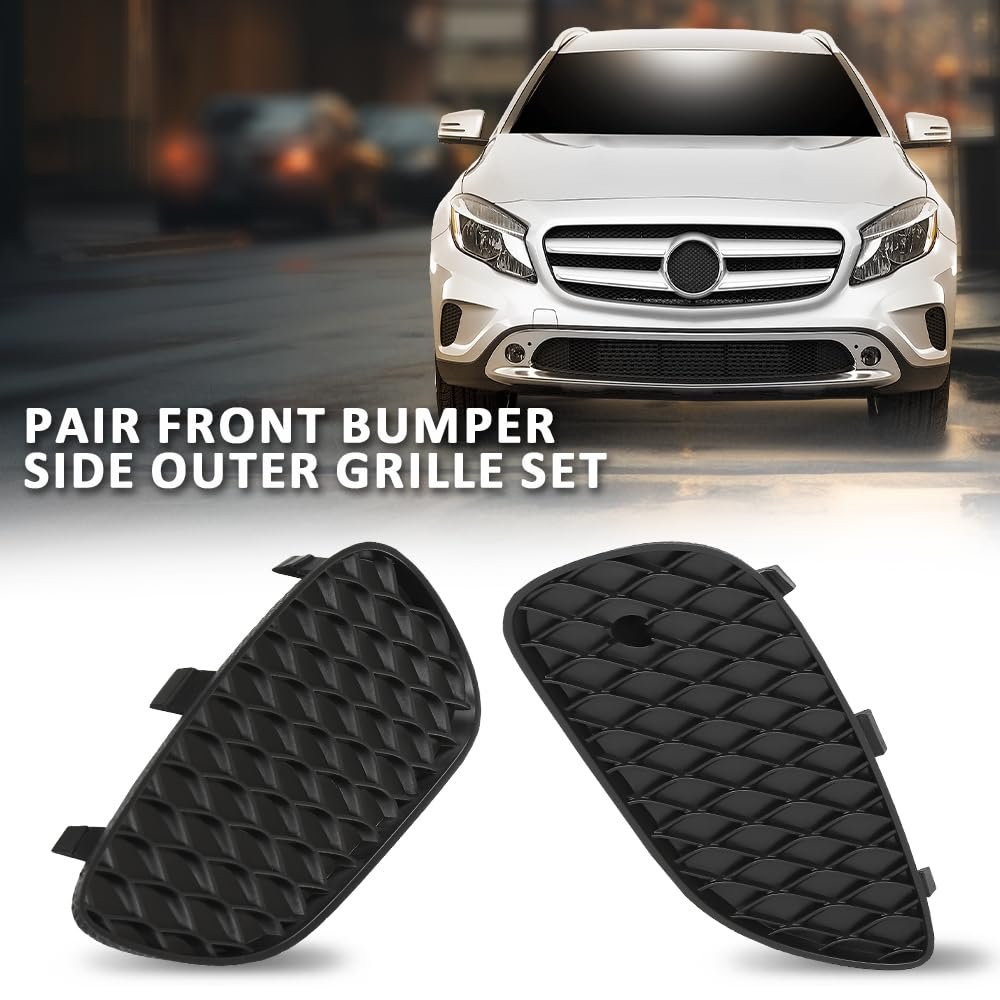 Front Bumper Side Outer Grille Set Pair For Benz W156 X156 Gla 220 250 260 2015-2017 1568853322