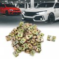Uxcell 100 Pcs Metal Car Vehicle Door Panel Screw U-type Fastener Clips 6mm Hole Dia Pack