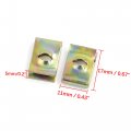 Uxcell 100 Pcs Metal Car Vehicle Door Panel Screw U-type Fastener Clips 6mm Hole Dia Pack