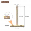 Uxcell 4pcs Floating Shelf Bracket 4 Inch Wall Mounting Blind Support Hidden For Wood Shelves Colorful