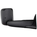 Right Side Towing Mirror For Dodge Ram 1500 1998 2001 2500 3500 2002 Power Adjusted Heated Black Cap Housing Manual Folding And
