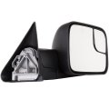 Right Side Towing Mirror For Dodge Ram 1500 1998 2001 2500 3500 2002 Power Adjusted Heated Black Cap Housing Manual Folding And