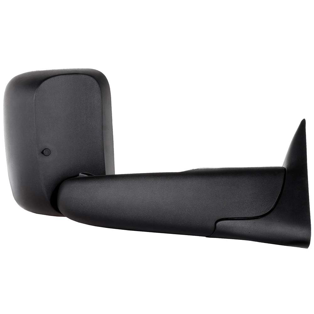 Right Side Towing Mirror For Dodge Ram 1500 1998 2001 2500 3500 2002 Power Adjusted Heated Black Cap Housing Manual Folding And