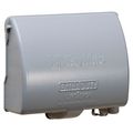 Hubbell-bell Mx4380s Weatherproof Metallic Low Profile While-in-use Device Cover With 8-in-1 Configurations And Single Gang 