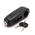 Uxcell Universal Black Shell Motorcycle Handlebar Brake Lever Anti-theft Lock W 2 Keys