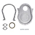 Polished Aluminum Timing Chain Cover For Big Block 396 402 427 454 V8 Engine 1966 1990 Set 