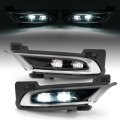 Hecasa Pair Led Fog Light Bezel Molding For 2015-2024 Chrysler 300 Replacement Ch2592154 Ch2593154 Ch1038172 Ch1039172 Lamp 